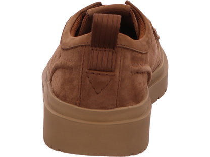 Clarks Polden Moc herenschoen, laag model, in lichtbruin.