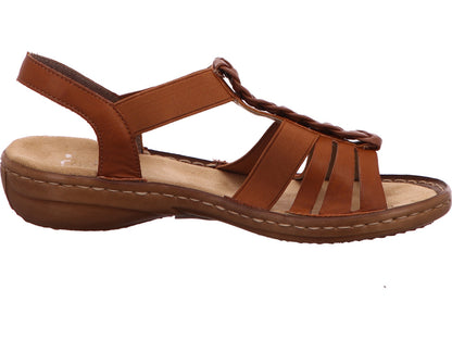 Rieker Damen Sandalette  in hellbraun