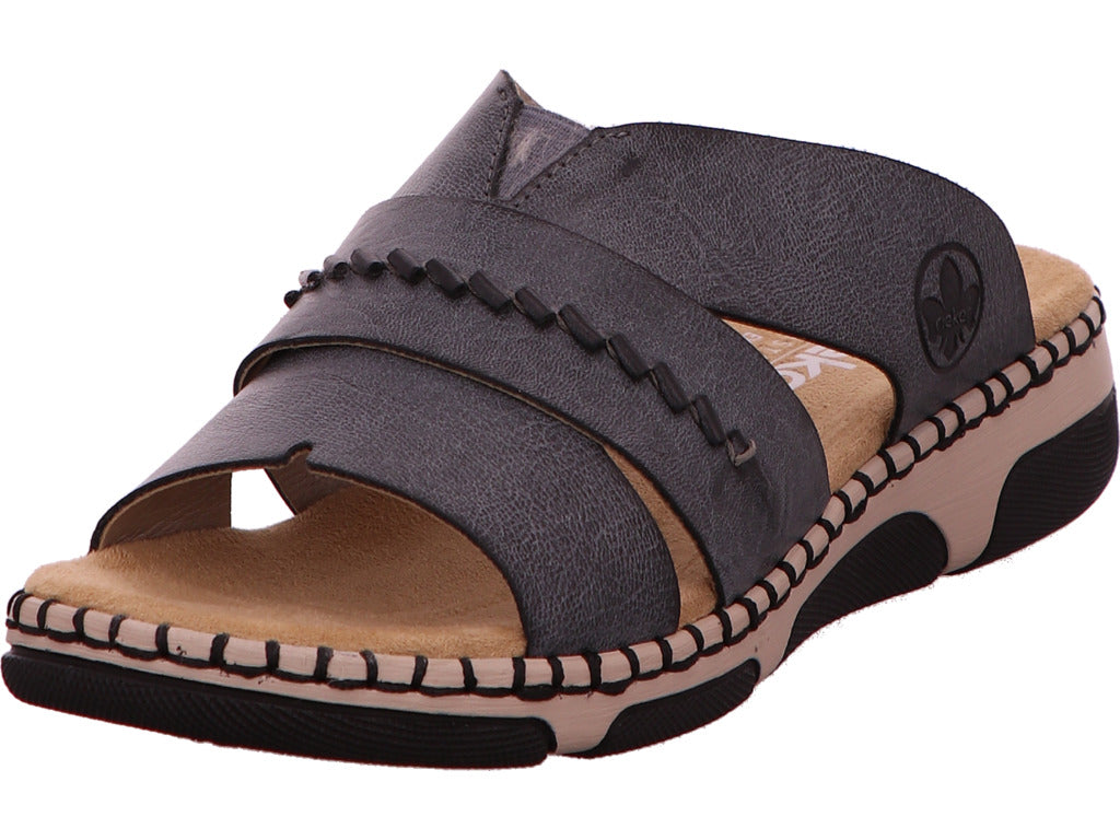 Rieker Damen Pantolette  in dunkelblau