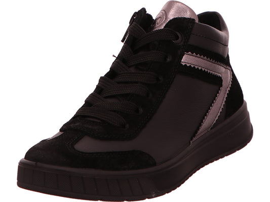 Ara dameslaarzen Rom 2.0 in een combinatie van zwart en meerdere kleuren.