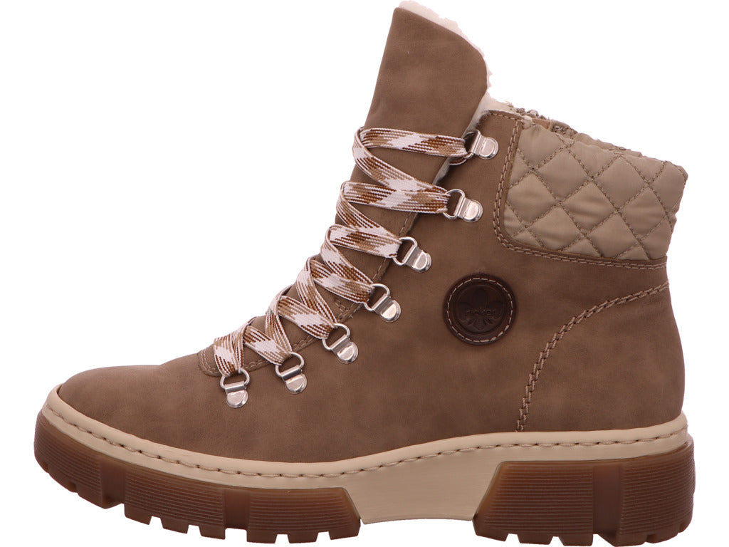 Rieker Damen Stiefel  in beige-kombiniert