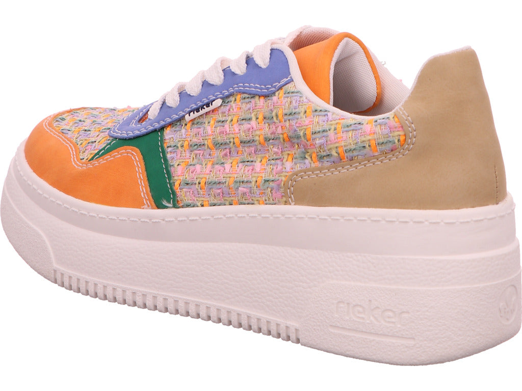 Rieker Damen Schnürschuh  in orange