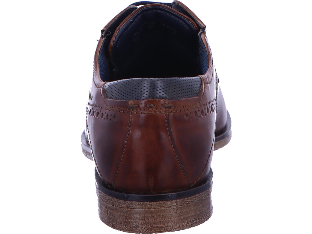 Bugatti Herren Schnürschuh Nicolo Exko in hellbraun