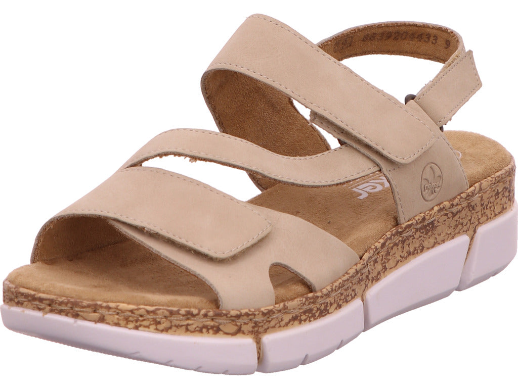 Rieker Damen Sandalette  in beige