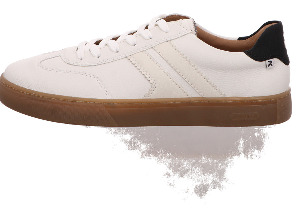 Rieker herensneakers in een wit-meerkleurige combinatie