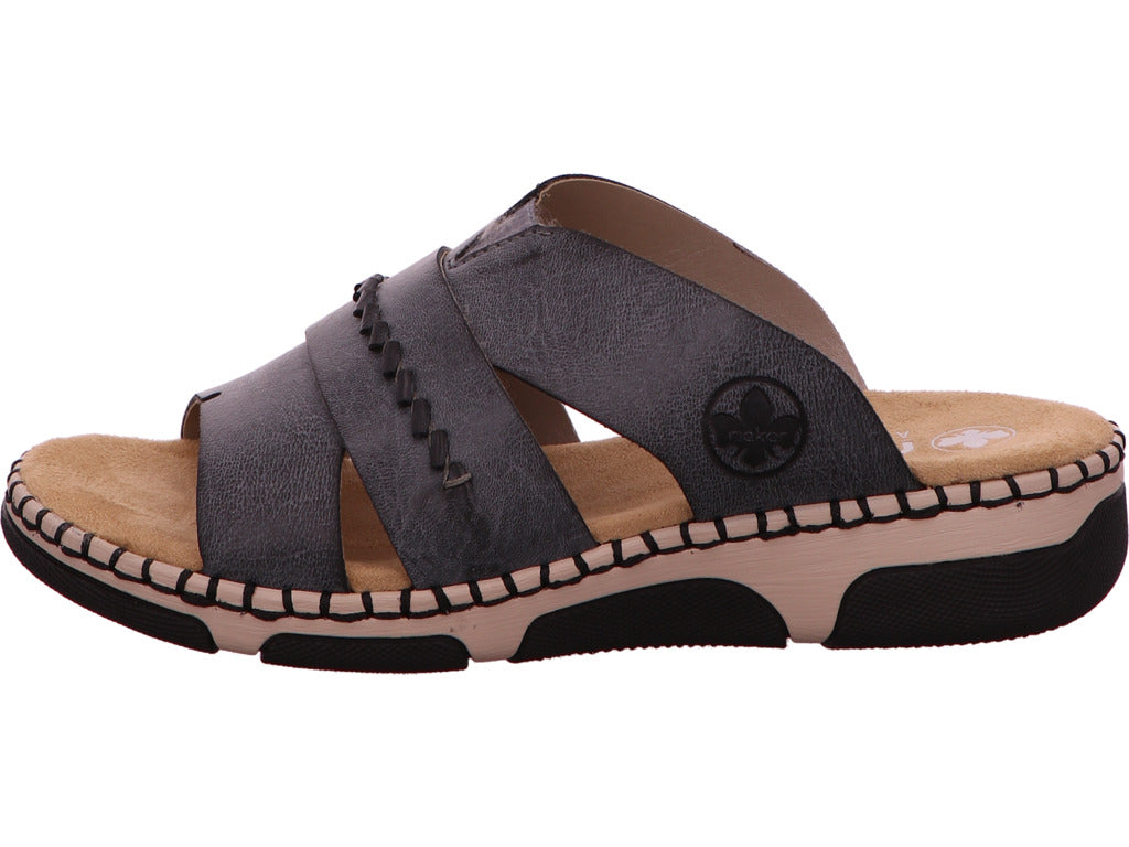 Rieker Damen Pantolette  in dunkelblau