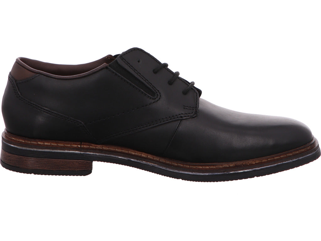 Bugatti Herren Schnürschuh Maik Exko in schwarz