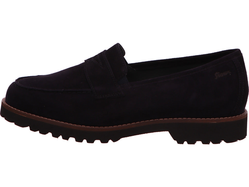 Sioux damesslippers in donkerblauw