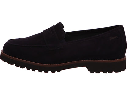 Sioux damesslippers in donkerblauw