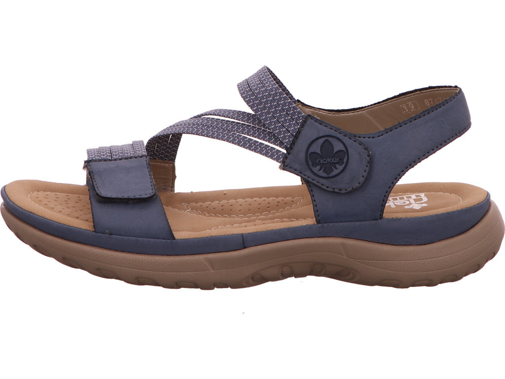 Rieker Damen Sandalette  in blau