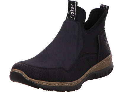 Rieker Damen Stiefel  in schwarz-bunt-kombiniert