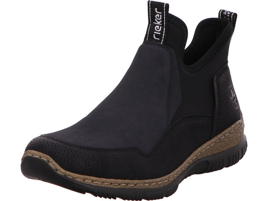Rieker Damen Stiefel  in schwarz-bunt-kombiniert