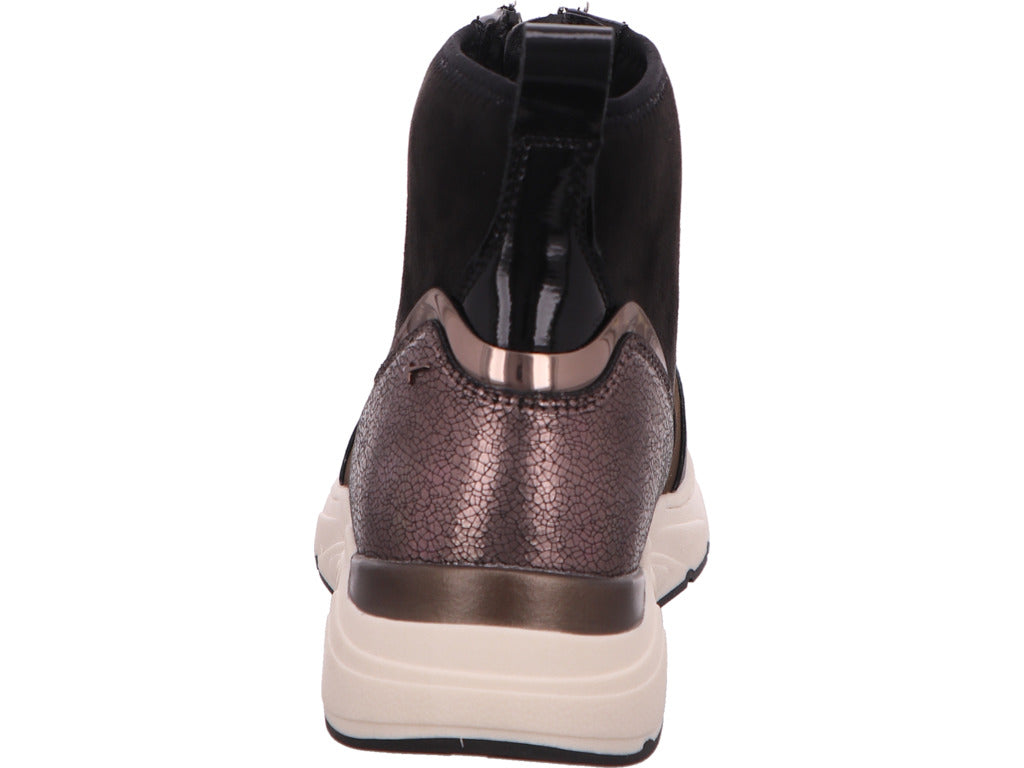 Tamaris Damen Stiefel  in schwarz-bunt-kombiniert