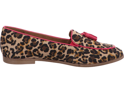 Tamaris damesslippers in een combinatie van bruin en veelkleurig.