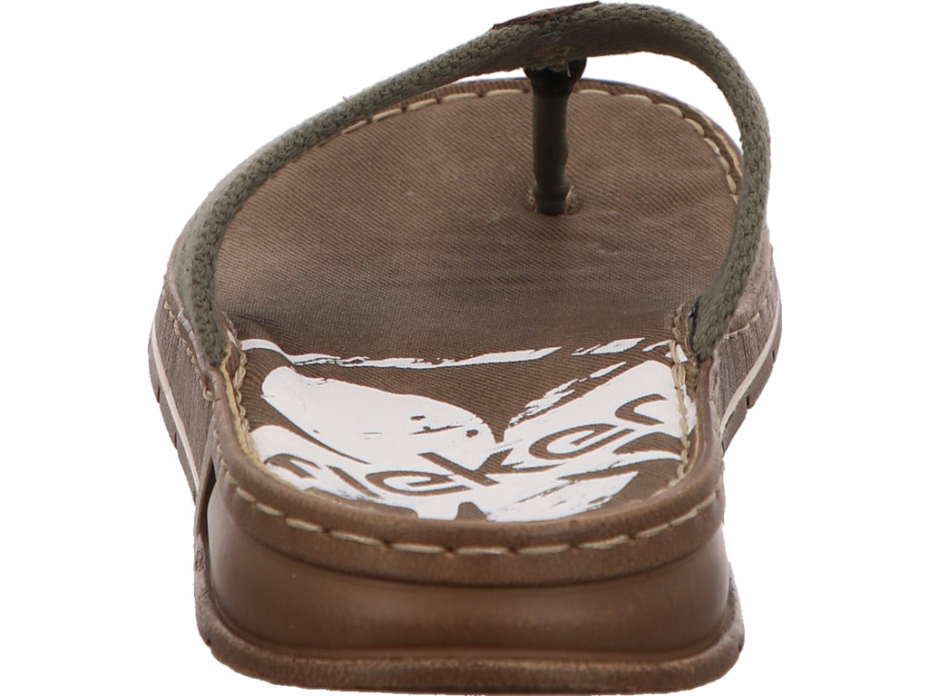 Rieker Herren Pantolette  in grün-bunt-kombiniert