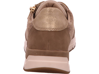 Rieker damessneakers in een beige en veelkleurige combinatie.