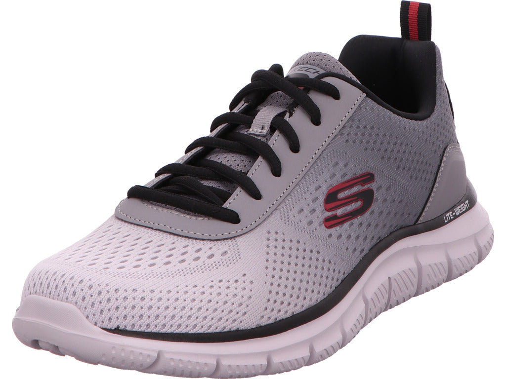 Skechers Ripkent herensneakers in een combinatie van grijs en meerdere kleuren.