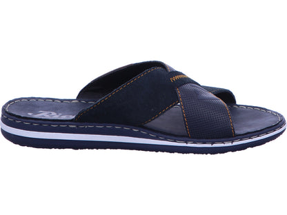 Rieker Herren Pantolette  in blau-kombiniert
