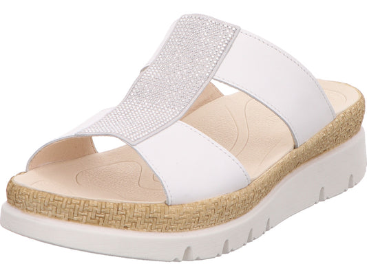 Gabor damesmuiltjes in een combinatie van wit en meerdere kleuren.