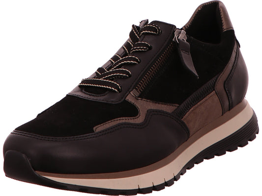 Gabor Comfort Damen Sneaker  in schwarz-bunt-kombiniert