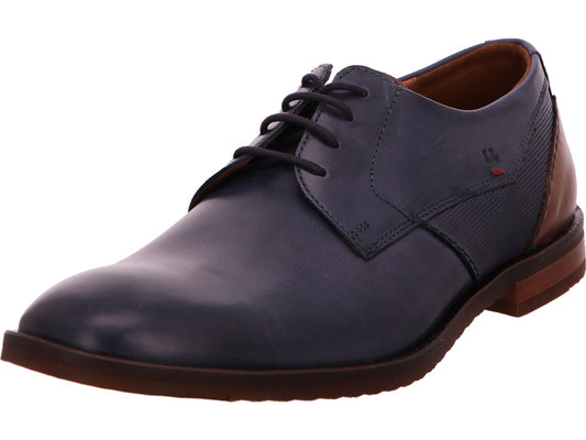 Lloyd herenschoen Domino met veters in een blauw-multicolor combinatie