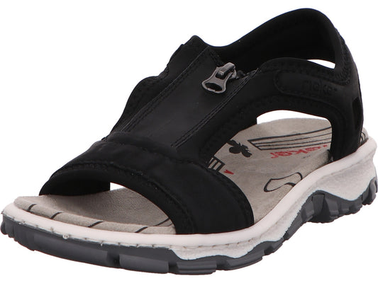 Rieker Damen Sandalette  in schwarz