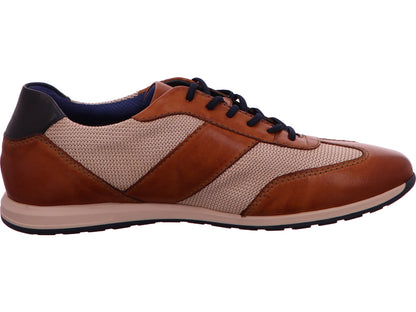 Bugatti herensneakers in een combinatie van bruin en veelkleurig.