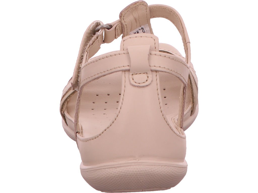 Ecco Damen Sandalette Flash T-Bar in beige-bunt-kombiniert