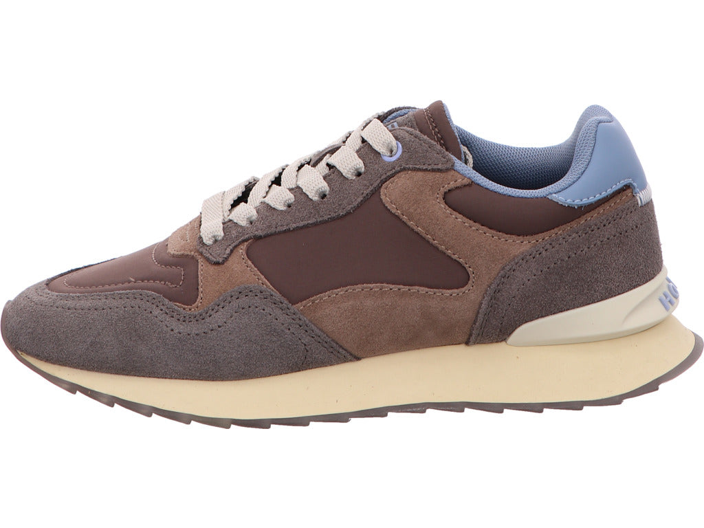 HOFF damessneakers City Berlin Man in een bruin-multicolor combinatie