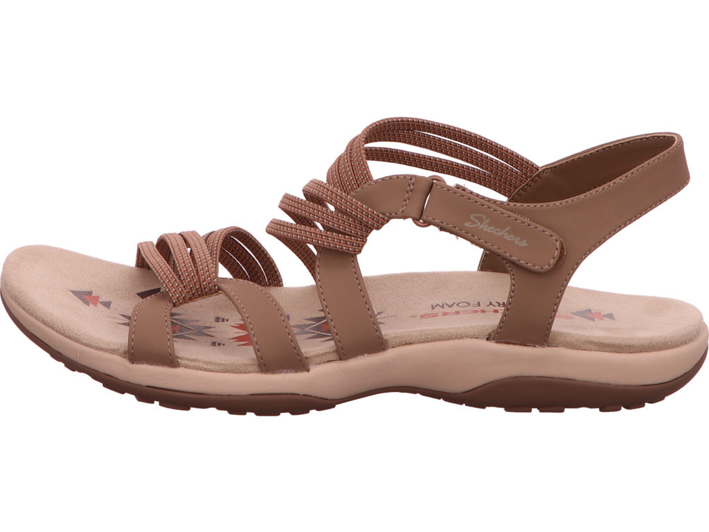 Skechers Damen Sandalette Reggae Slim-Summer Of Fun in braun
