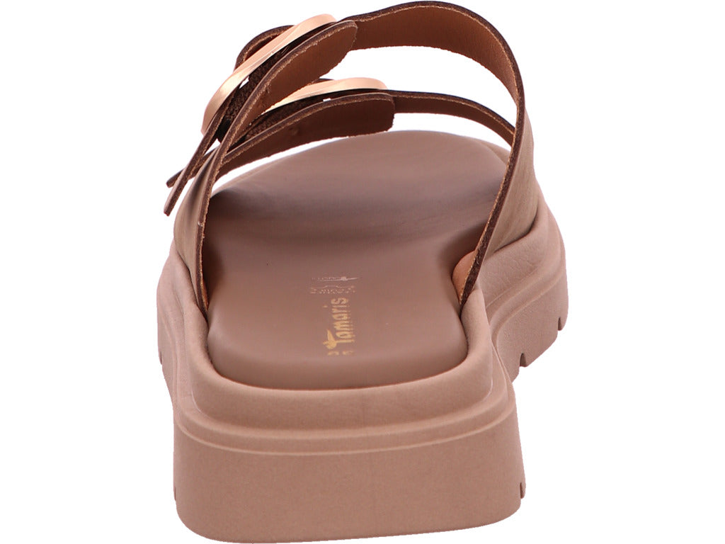 Tamaris Damen Pantolette  in taupe
