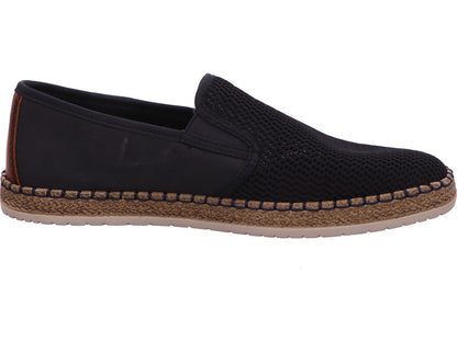 Rieker herenpantoffels in donkerblauw