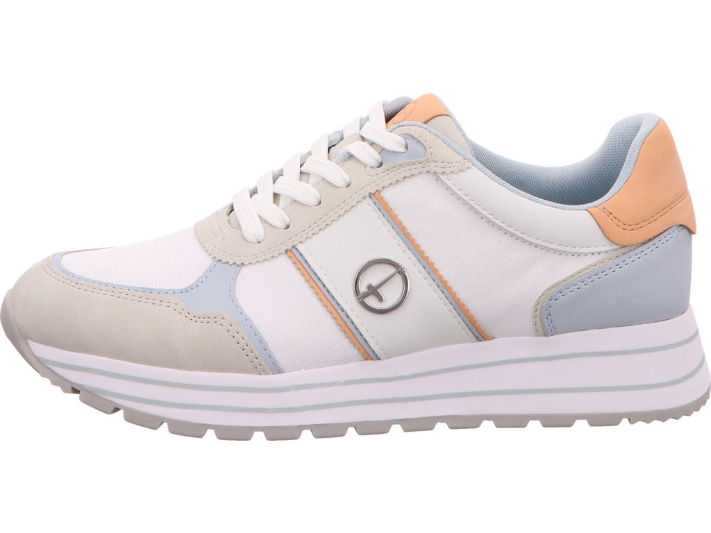 Tamaris Damen Sneaker  in weiß-bunt-kombiniert