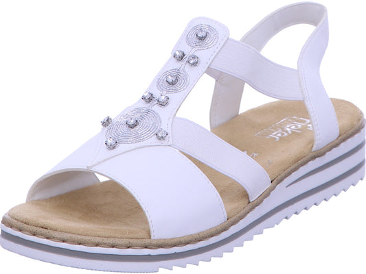 Rieker Damen Sandalette  in weiß