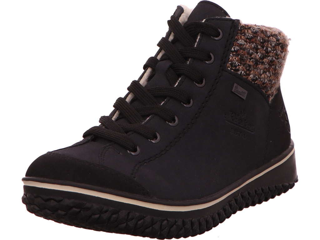 Rieker Damen Stiefel  in blau-bunt-kombiniert