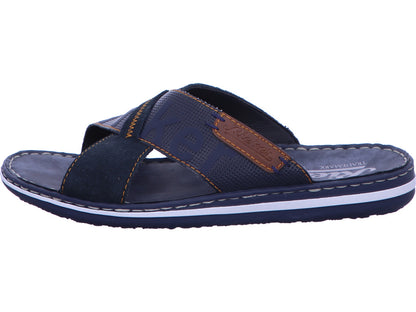 Rieker Herren Pantolette  in blau-kombiniert