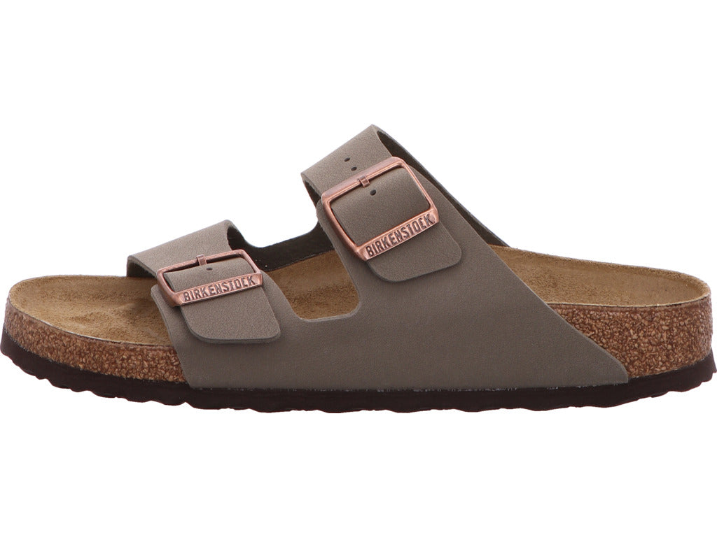 Birkenstock Arizona muiltjes voor dames in taupe.