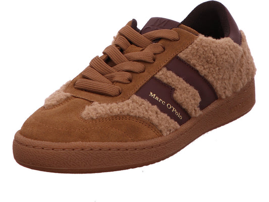 Marc O`Polo Damen Schnürschuh Kara 1B in braun-kombiniert