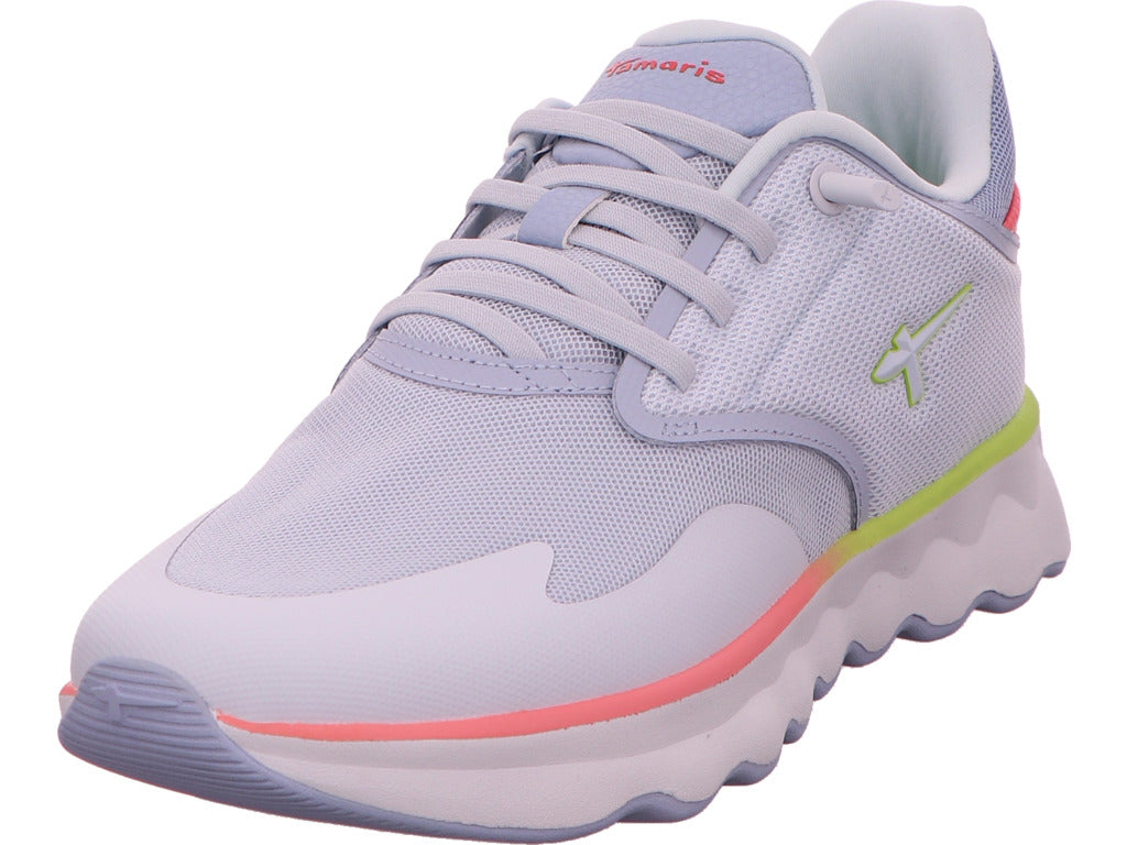 Tamaris Damen Sneaker  in blau-bunt-kombiniert