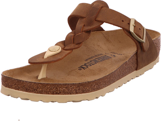 Birkenstock Damen Pantolette Gizeh in hellbraun