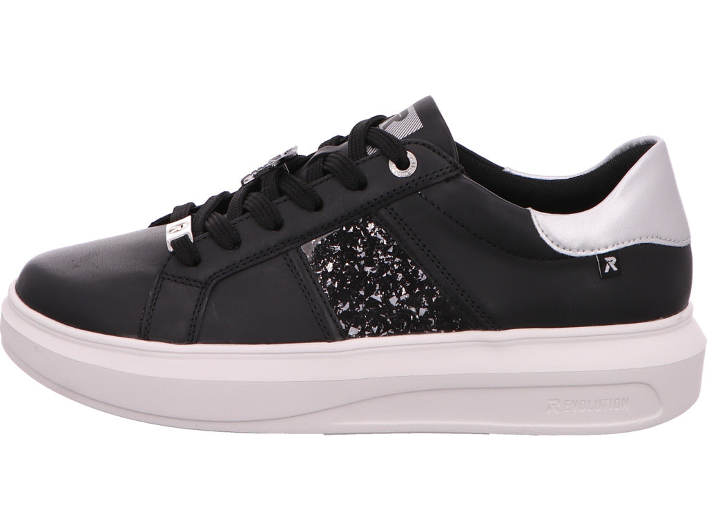 Rieker Damen Sneaker  in schwarz-bunt-kombiniert