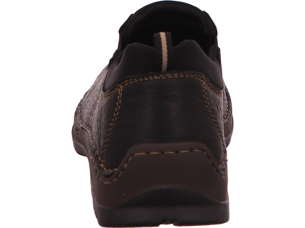 Rieker herenpantoffels in de kleur zwart