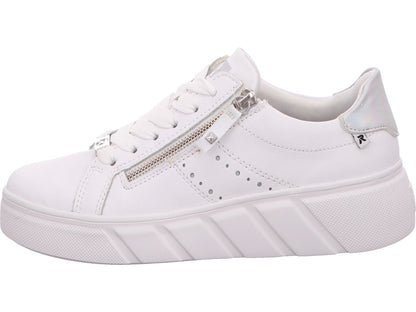 Rieker Damen Sneaker Evolution in weiß-bunt-kombiniert