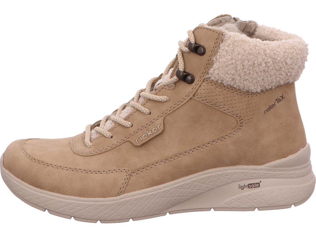 Rieker Damen Stiefel  in beige-bunt-kombiniert