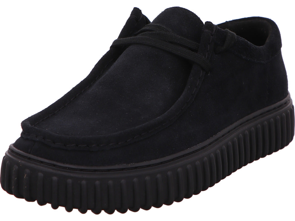 Clarks Herren Halbschuh Torhill Lo in schwarz