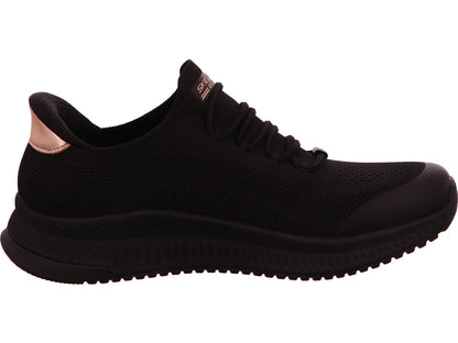 Skechers Damen Sneaker Bobs Squad 4 Dire Step in schwarz