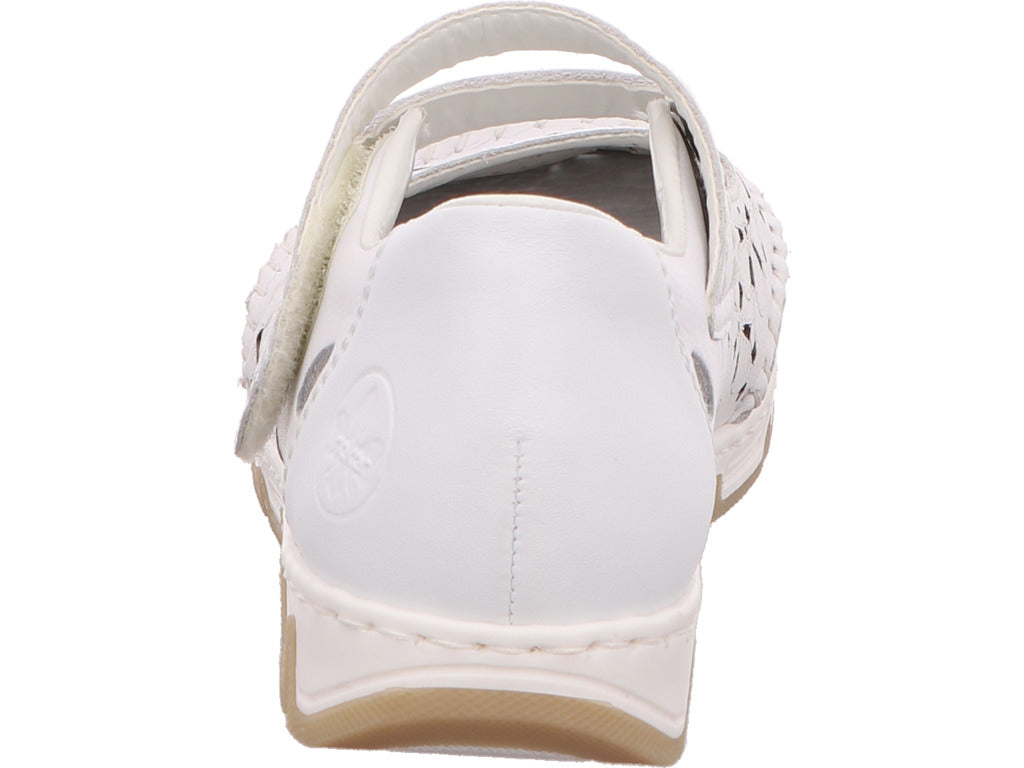 Rieker damesslippers in het wit