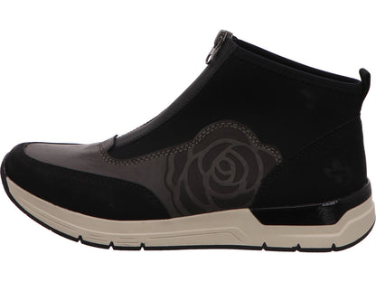 Rieker Damen Stiefel  in schwarz-bunt-kombiniert