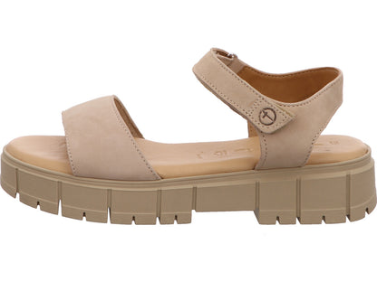 Tamaris Damen Sandalette  in hellbeige