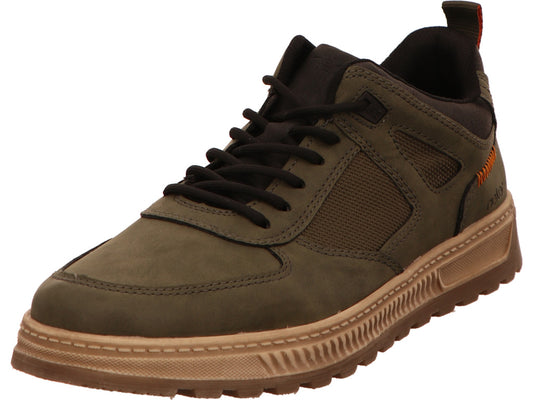 Rieker herenschoen in donkergroen, laag model.